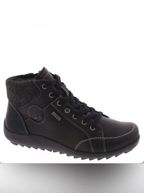 Wanderlust Black Lace-Up Women’s Ankle Boots Size 8.5 Extra Wide